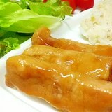 今日はお肉！　☆　豚テキ・照り照りソースかけ